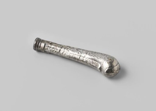 Silver knife handle from the wreck of the Dutch East Indiaman Hollandia