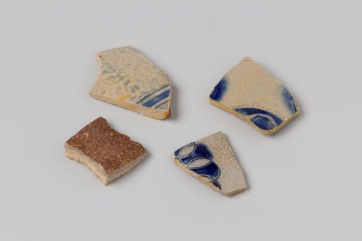 Sherds of pots from the wreck of the East Indiaman Hollandia