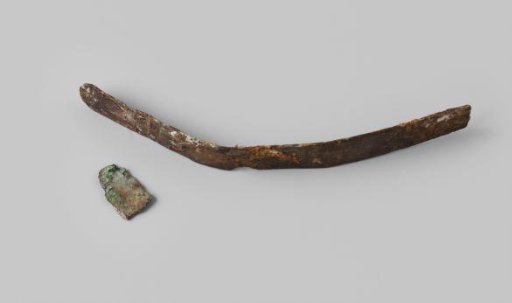 Fragments of copper strips from the wreck of the East Indiaman Hollandia