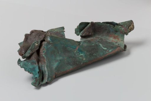 Fragment of double-folded plate work from the wreck of the East Indiaman Hollandia