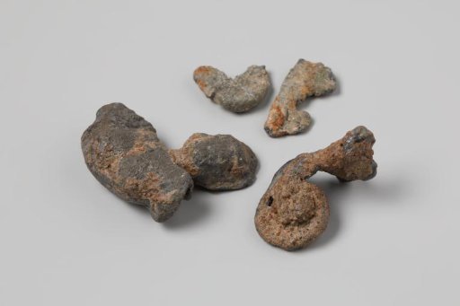Ornamental fittings from the wreck of the East Indiaman Hollandia