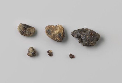Pieces of pitch/tar from the wreck of the East Indiaman Hollandia