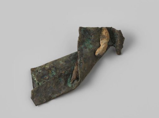 Cartridge case with lead fragment from the wreck of the Dutch East Indiaman Hollandia