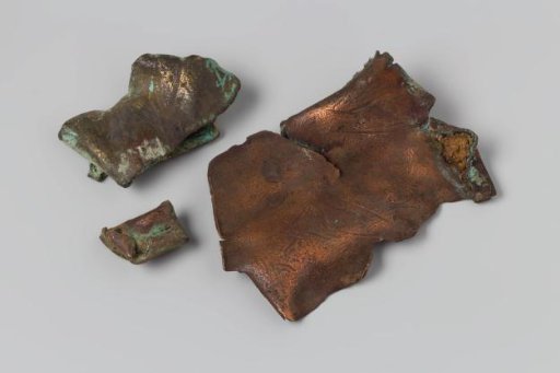 Copper fragments from the wreck of the East Indiaman Hollandia