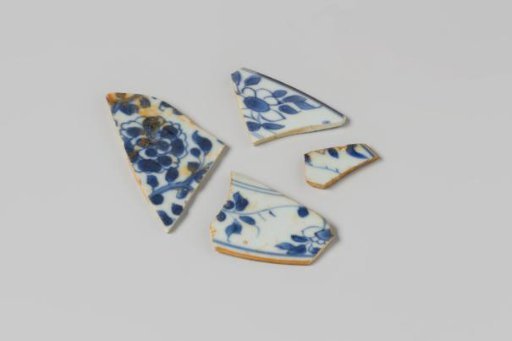 Shards of plates from the wreck of the East Indiaman Hollandia