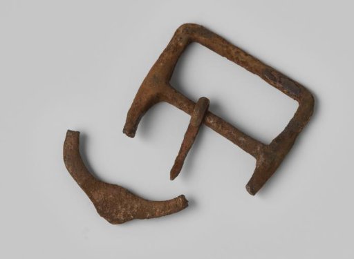 Fragments of a belt buckle from the wreck of the East Indiaman Hollandia