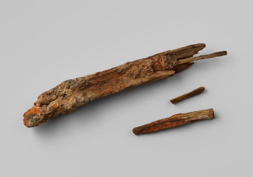 Ramrod with concretion of a musket from the wreck of the East Indiaman Hollandia