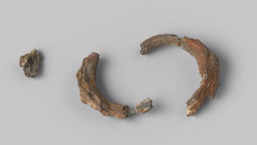 Fragments of a frame of a container from the wreck of the Dutch East Indiaman Hollandia