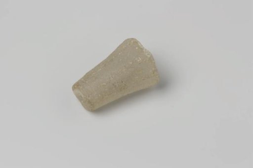 Faceted stem of a flute glass from the wreck of the East Indiaman Hollandia
