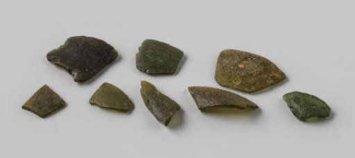 Fragments of wine bottles from the wreck of the East Indiaman Hollandia