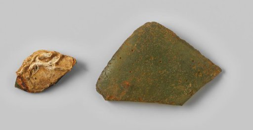 Shards of wine bottles from the wreck of the East Indiaman Hollandia