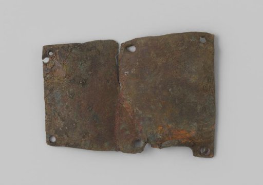 Kolf plate of a musket from the wreck of the East Indiaman Hollandia