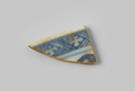Porcelain shard from the wreck of the East Indiaman Hollandia