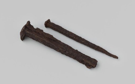 Nails from the wreck of the East Indiaman Hollandia
