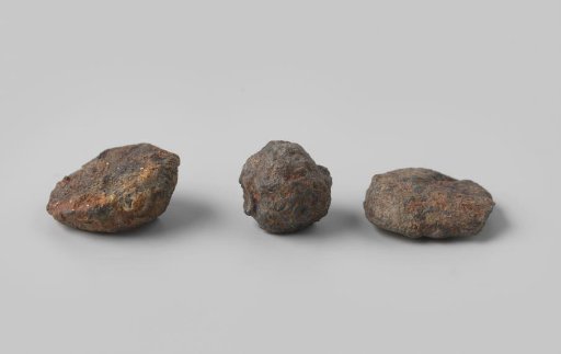 Musket balls from the wreck of the East Indiaman Hollandia