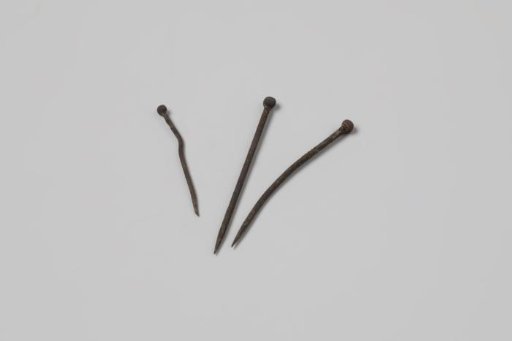 Pins from the wreck of the East Indiaman Hollandia