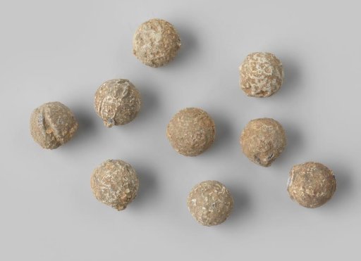 Musket Balls from the Wreck of the East Indiaman Hollandia