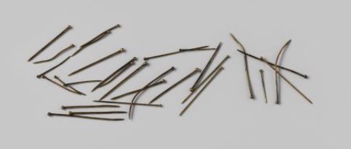 Copper pins from the wreck of the East Indiaman Hollandia