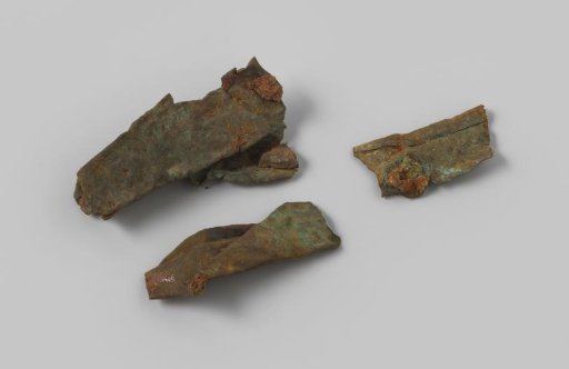 Cartridge case fragments from the wreck of the East Indiaman Hollandia