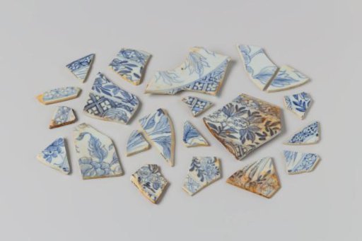 Fragments of Plates from the Wreck of the East Indiaman Hollandia