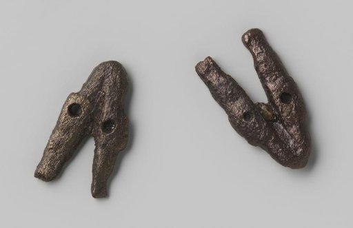 Hinges of a lead seal from the wreck of the East Indiaman Hollandia
