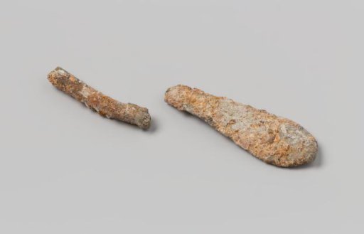 Fragments of a fork or spoon handle from the wreck of the East Indiaman Hollandia
