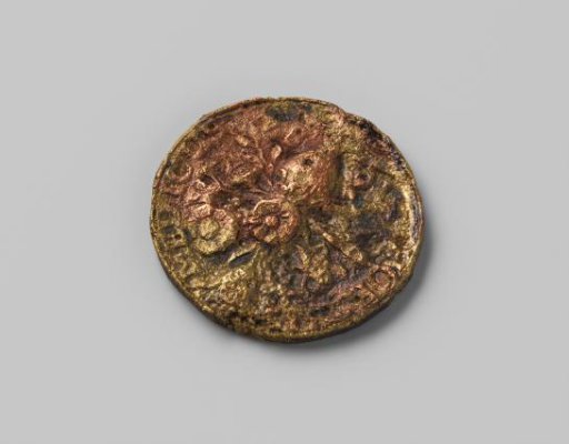 Collegium Medicum in Amsterdam, access medal for the hortus medicus from the wreck of the East Indiaman Hollandia