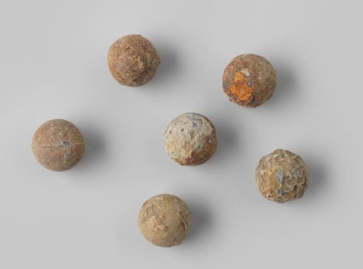 Musket balls from the wreck of the East Indiaman Hollandia