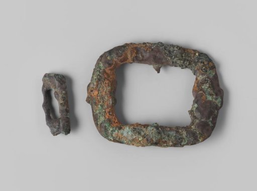 Fragments of a shoe buckle from the wreck of the East Indiaman Hollandia