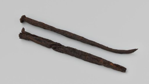 Nails from the wreck of the East Indiaman Hollandia
