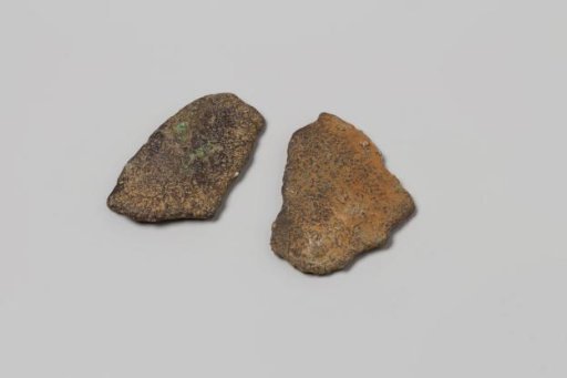 Copper fragments from the wreck of the East Indiaman Hollandia