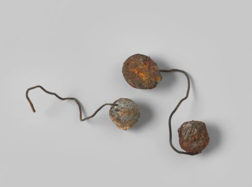 Chain shots from the wreck of the East Indiaman Hollandia