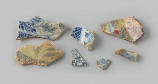 Shards of Plates from the Wreck of the East Indiaman Hollandia