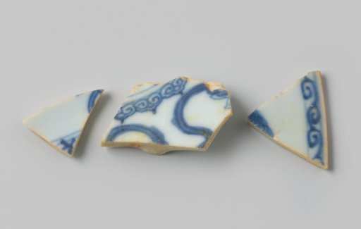 Shards of a dish from the wreck of the East Indiaman Hollandia