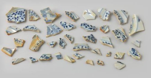 Shards of Plates from the Wreck of the East Indiaman Hollandia