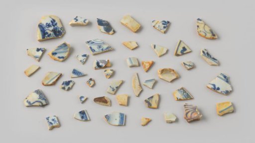 Shards of Plates from the Wreck of the East Indiaman Hollandia