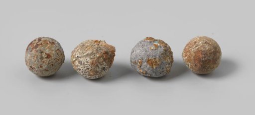 Musket balls from the wreck of the East Indiaman Hollandia