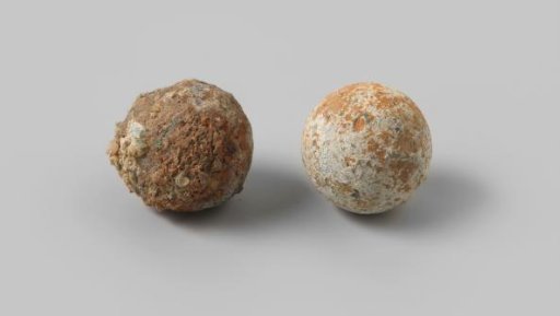Musket ball from the wreck of the East Indiaman Hollandia
