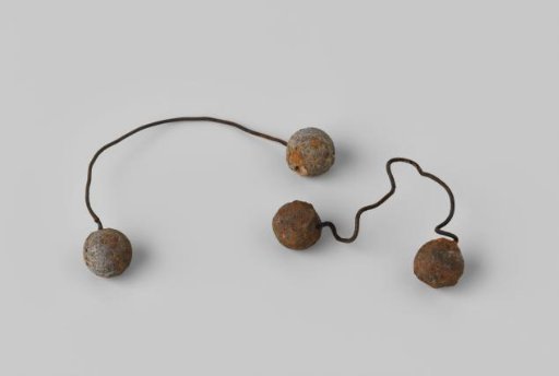 Two-ball springshot from the wreck of the Dutch East Indiaman Hollandia