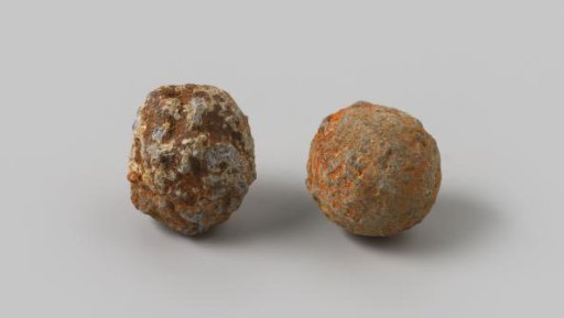 Musket balls from the wreck of the Dutch East Indiaman Hollandia