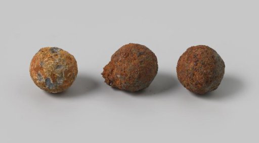 Musket balls from the wreck of the Dutch East Indiaman Hollandia