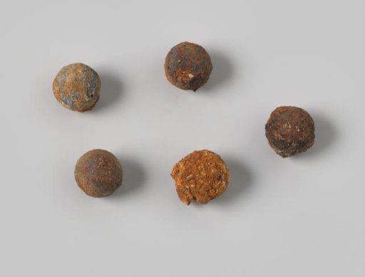 Musket balls from the wreck of the Dutch East Indiaman Hollandia