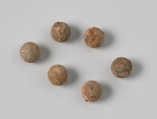 Musket balls from the wreck of the East Indiaman Hollandia
