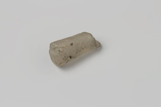 Straight stem fragment of glass from the wreck of the East Indiaman Hollandia