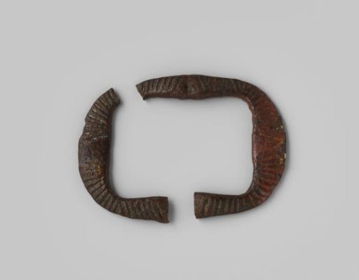 Fragments of a shoe buckle from the wreck of the East Indiaman Hollandia