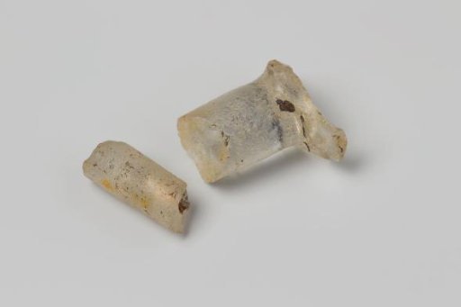 Fragments of straight glass stems from the wreck of the East Indiaman Hollandia