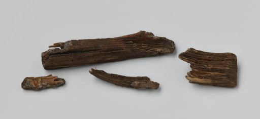Wooden fragments from the wreck of the East Indiaman Hollandia