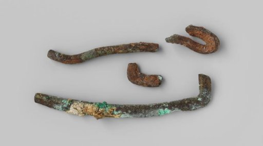 Fragments of a buckle from the wreck of the East Indiaman Hollandia