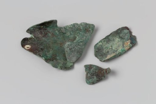 Copper fragments from the wreck of the East Indiaman Hollandia