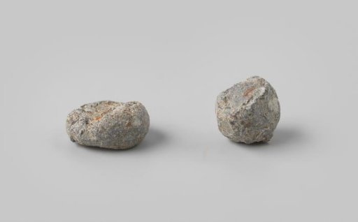 Pistol bullets from the wreck of the East Indiaman Hollandia
